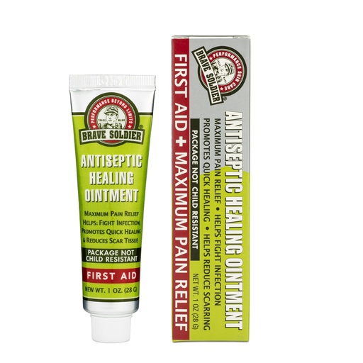 [BRSWIY33CJ7A2DDG] Brave Soldier Antiseptic Healing Ointment - Best Wound Care & Skin Repair Cream with Tea Tree Oil - First Aid Supplies for Burns, Wounds & More, 1 Ounce