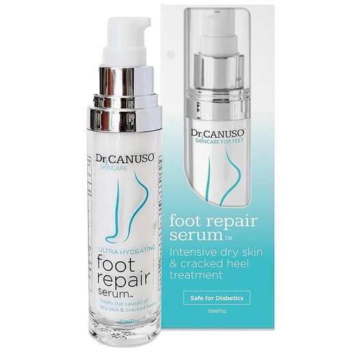 [BRSWKZYHCB7AOCTY] Dr. Canuso Foot Repair Serum, Medical Strength Cracked Heel Treatment, Lotion for Fast Acting Relief for Cracked Feet & Dry Skin, Patent Pending Formula, Made in USA