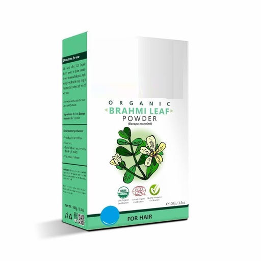 [BRSRGBANA4CQYF3L] CROV 100% Organic Brahmi Powder | Bacopa monnieri for Hair Cleanser & Hair Car.e - (100g)