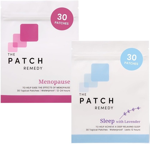 [BRSRAGILOQMRM2Q4] The Patch Remedy Hot Flash &amp; Sleep Bundle - Menopause Relief for Women and Relax Sleep Patch with Lavender, Transdermal Skin Patches Kit for Womens Wellness