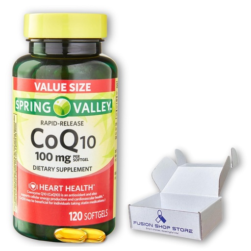 [BRSROYA6AQBQ2GQZ] Coq10 100 mg Rapid Release Softgels, 120 Count (Pack of 1), Boxed by Fusion Shop Store