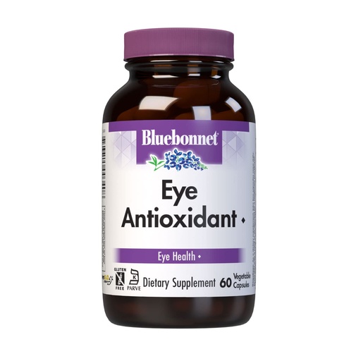 [BRSWIYQAO4HROH3K] BlueBonnet Eye Antioxidant with Zeaxanthin Formula Vegetarian Capsules, 60 Count