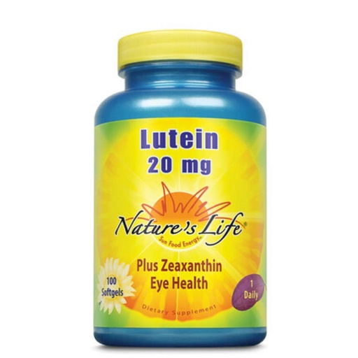 [BRSWIYT3PMCRU2LK] Nature's Life Lutein 20 mg | 100 ct