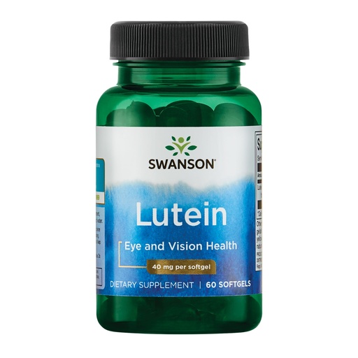 [BRSWKEAFAEIB6ETA] Swanson Lutein Eye Vision Retina Macula Health Supplement 40 mg 60 Softgels Sgels