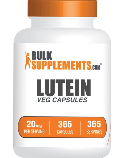 [BRSRAAA6PIARM23L] BulkSupplements.com Lutein Capsules - Eye Vitamins, Antioxidant Source - Gluten Free, 1 Capsule per Serving, 20mg Serving, 365 Count (Pack of 1)
