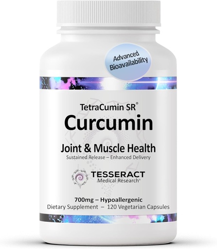 [BRSWGEITCMCRODI6] TetraCumin SR Joint Support Supplement, Sustained Release Turmeric Curcumin Metabolite, Proprietary Joint Supplements for Women & Men, Helps Promote Muscle & Joint Health, 120 Capsules