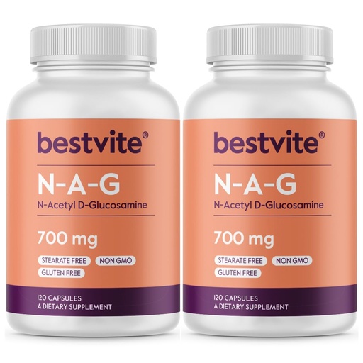 [BRSWGCYHDEMREDLZ] BESTVITE N-Acetyl Glucosamine (N-A-G) 700mg (240 Capsules)(120 x 2)