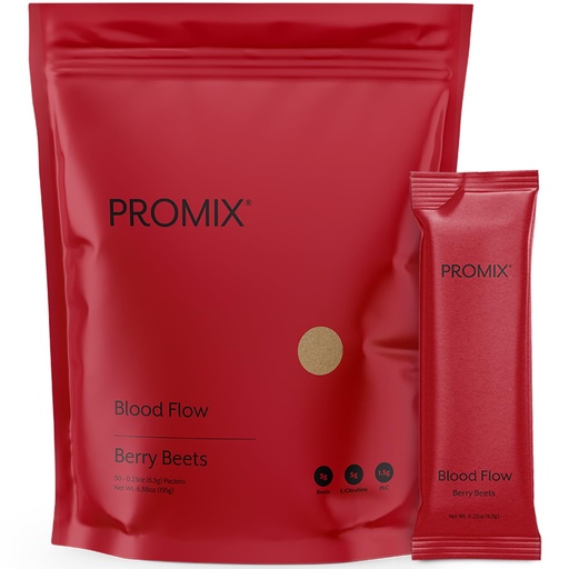 [BRSRA2YNOR4BEETA] ProMix Nutrition Blood Flow - Nitric Oxide Supplement with Organic US Beet Root Powder - Cold Pressed, Low Temp Dehydration - 30 Servings