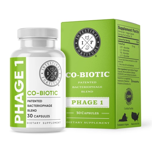 [BRSW2BD3OUBQ2GYV] Intestinal Fortitude Phage 1 - Ultimate Gut Health Supplement, Total Restore Intestinal Defense, Patented Bacteriophage Blend for Gut Support, Digestive & Immune System Health, Destroy Bad Bacteria