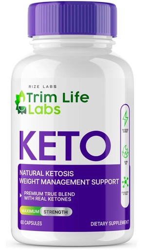 [BRSROFT3DIAWOYDH] rize labs - - Trim Life Labs Keto Capsules - Weight Loss Pills - Support Maximum Strength Formula, Keto+ACV Supplement (60 Capsules)