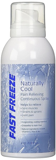 [BRSWIZYOAIFBOFLC] Fast Freeze All-Natural Cooling Pain Relief Therapy: Continuous Spray, 4 fl oz