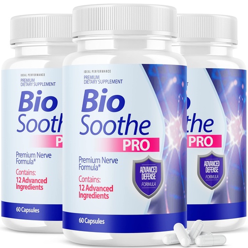 [BRSW2HYOAQFGK2QU] IDEAL PERFORMANCE (3 Pack) Biosoothe Pro Neuropathy Treatment Capsule for Nerve Pain Repair Pills Bio Soothe Premium Formula Supplement Alpha Fix Neeve (180 Capsules)
