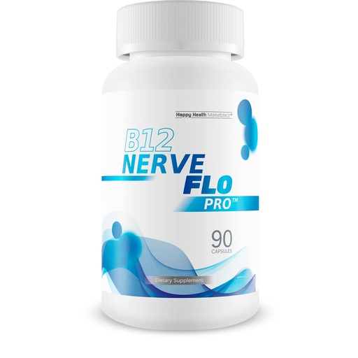 [BRSREAAPO4BG2CDV] B12 Nerve Flo Pro - Our Best B12 Neuropathy Supplement - Nerve Damage Vitamins - Vitamin B12 Nerve Support Supplement - Magnesium for Muscles And Nerves - Repair Nerve Flow Okinawa Capsaicin Cayenne