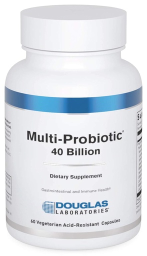 [BRSW2YAPCIPBG2Q7] Douglas Laboratories Multi-Probiotic 40 Billion | Provides Probiotics and Prebiotics to Support Gut Microflora and Immunity* | 60 Vegetarian Acid-Resistant Capsules