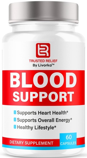 [BRSRAHDRC5YA4FD6] Trusted Relief Blood Support Capsules - Official TrustedRelief Blood Support Vitamin Pills, Natural Trusted Relief Advanced Premium Formula Wellness & Overal Health, 60 Capsules for 1 Month