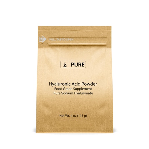 [BRSROHQQCR5REFY4] PURE ORIGINAL INGREDIENTS Hyaluronic Acid, Water Soluble, Fine Powder (4 Ounce)