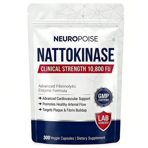 [BRSRYYAFDNYQICDV] Neuropoise Nattokinase 10800 FU Per Serving