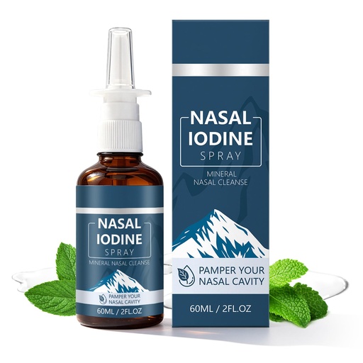 [BRSRGCAHAQNBYAL2] Iodine Nasal Spray, for Dry Air, Travel & Daily (60 ml 1pc)