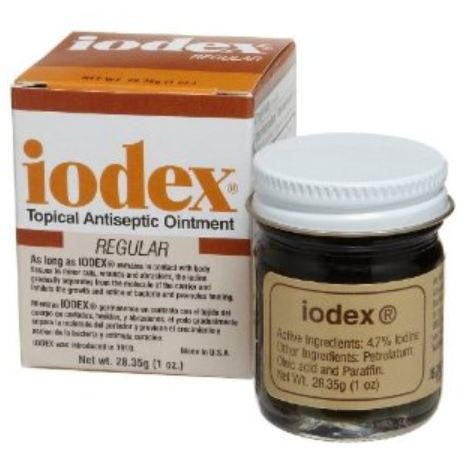 [BRSWI2TZOAIAC2Q7] BAAR Iodex Topical Healing Ointment, 4.7% Iodine for Infection Prevention and Soothing Relief, Perfect for Cuts, Scrapes, Wounds, Bruises, Bug Bites, Rashes & More, Made in the USA, 1 oz (Pack of 2)