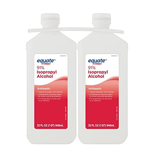[BRSW2GTYAAHAI3IY] 91% Isopropyl Alcohol Liquid Antiseptic, 32 fl oz, Twin Pack