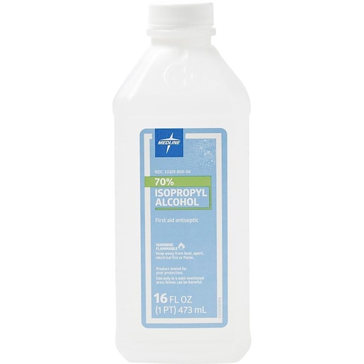 [BRSWIYQ5CICRWGDM] Medline 70% Isopropyl Alcohol, 16-Ounce Bottle, 1 Count