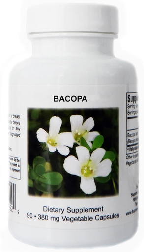 [BRSRMCALAANR4GTU] Supreme Nutrition Products Bacopa, 90 Pure Bacopa Herb Vegetarian Capsules