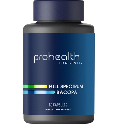[BRSRAA3QCIHGADT5] ProHealth Full Spectrum Bacopa 1,000 mg | 60 Capsules | Full Spectrum Bacopa Blend for Calm Mental Clarity, Stress Balance & Sleep Support | USA Manufactured, Triple Lab-Tested
