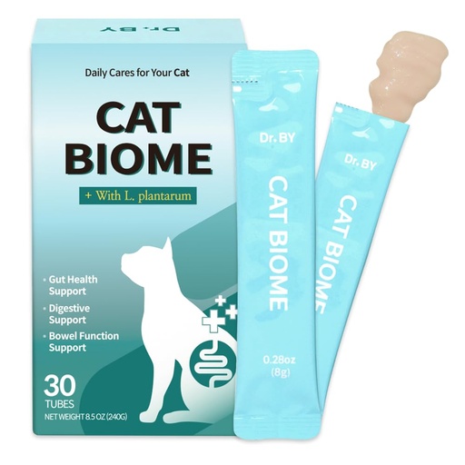 [BRSRE2YHCIPAEA3A] Doctor By Cat Biome Probiotics for cats Anti Diarrhea Feline Gut & Digestive Support Immune Health Sensitive Stomach Constipation with L. plantarum+Prebiotics 30 Lickable Formula Individually Packaged