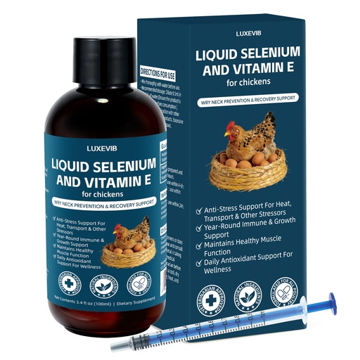 [BRSRGEA7BB7AM2Y6] E+S Poultry Vitality Formula | Selenium for Chickens and All Poultry | Nutrient Support Liquid for Energy Balance and Mobility | Feed Mix Additive for Healthy Growth,3.4 fl oz