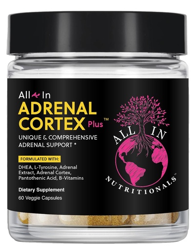 [BRSRO2QTCINW2YLV] All In Nutritionals Adrenal Cortex +, Adrenal Support, Cortisol Support, Herbal Supplement