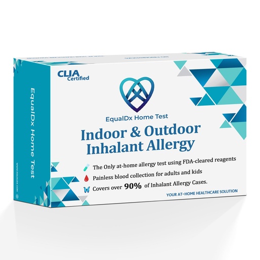 [BRSRAAIOBEJQADTU] Inhalant Allergy Test - Clinical-Grade Accuracy | Painless Collection for Adults & Kids | Covers Over 90% Indoor and Outdoor Allergy Reactions Including Dust Mites, Mold, Pet Dander, Pollen