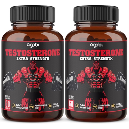 [BRSWYBQ7BECGACQ2] agobi Herbal Test Support for Male Supplement - 2 Packs 60caps - 2 Month Supply