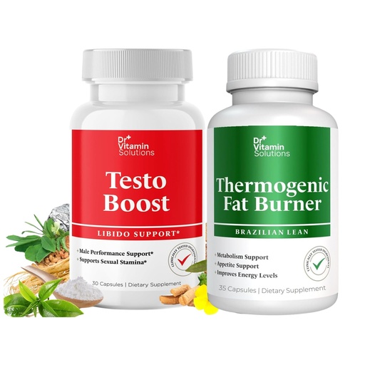 [BRSREYYNAUPW2CAV] Dr. Vitamin Testo Boost Supplement for Men & Thermogenic Fat Burner