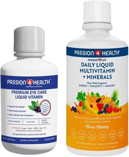 [BRSROHQTO4BRUET5] Premium Eye Care Liquid Vitamins Bundle