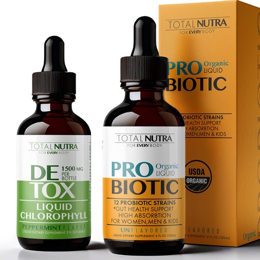 [BRSROBQ5DEHQIGTG] Liquid Probiotic for Women Men & Kids & Liquid Chlorophyll Drops 50mg