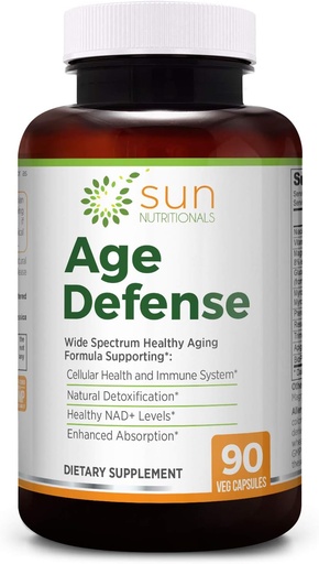 [BRSWYFAFBEMRGDLG] 用硫苯前体Glucoraphain & Myrosinase、NAD+和Apigenin、Niacin & TMG、Nrf2 & Sirtuin活化剂Pterostilbene、Trans-Resveratrol、维生素K2、镁、90VCaps进行年龄防御