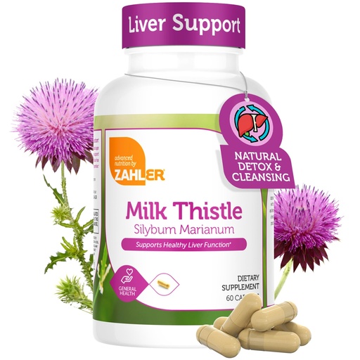 [BRSROBQ3C4BBEHQ3] Zahler Milk Thistle Helps Support Healthy Liver Function.