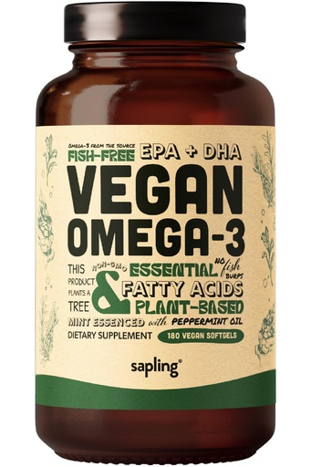 [BRSW2CAYOAHQGG3X] Vegan Omega 3 Supplement - Plant Based DHA & EPA Fatty Acids - Carrageenan Free, Alternative to Fish Oil, Supports Heart, Brain, Joint Health - Sustainably Sourced Algae, Fish Oil Free - 180 Softgels