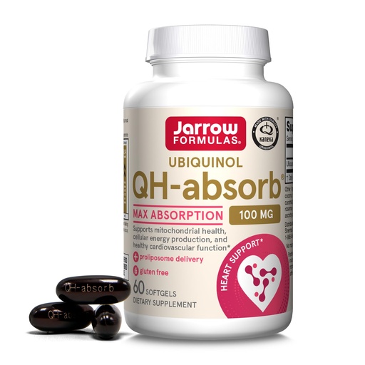 [BRSRAYYYAENB6CA2] Jarrow Formulas QH-Absorb 100mg Ubiquinol CoQ10 Supplement Bundle - Up to 120 & 60 Servings (Softgels) for Mitochondrial Health & Cardiovascular Function