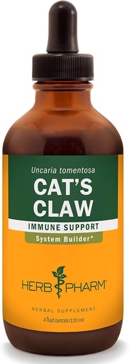 [BRSWIY37AJ4AYG36] Herb Pharm Cat's Claw (UNA de Gato) Extract for Immune System Support - 4 Ounce