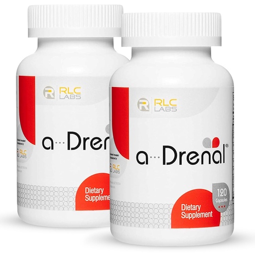 [BRSRAC33BUCRG2D6] RLC Labs a-Drenal, 240 Capsules - Herbal, Cortisol Supplement with Ashwagandha, Ginger & Rhodiola to Support Balance, Mood, Energy & Vitality - Adrenal Support Formula for Adult (2 Month Supply)