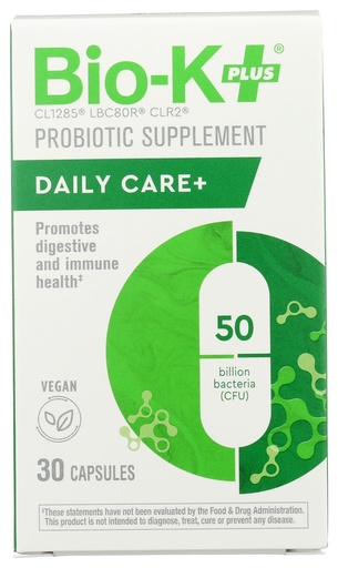 [BRSWYZYLOZ7AAF36] Bio-K Plus, Dailycare 50 Billion Probiotics, 30 Count