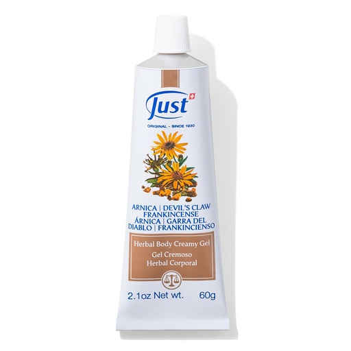 [BRSWGFAYDEIBYAI4] Swiss Just Arnica Gel, Arnica Creamy Gel 60g. Arnica Cream w/Devils Claw & Frankincense Oil. A Gentle Massage Cream on Wrists, Fingers, Knees, Ankles, Joints, Waist, Neck, and Back.