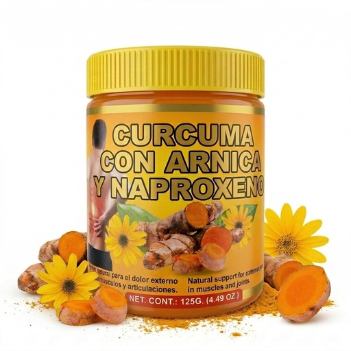 [BRSREZYZOQBQOCDO] Arnica and Turmeric Gel, 4.4 oz (125g), Natural Fast-Absorbing Formula for Body Massage and Skin Care, Ideal for Post-Exercise Recovery and Daily Skin Comfort