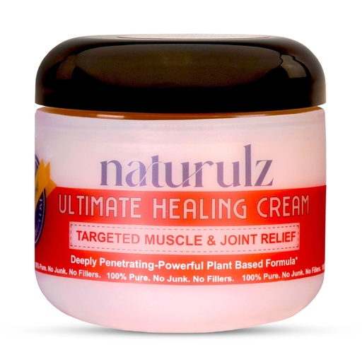 [BRSROZYZAQCWKEL2] Naturulz Ultimate Healing Cream 4 Ounce All-Natural Muscle Rub & Joint Topical for Back, Neck & Shoulder Discomfort with Arnica, Calendula & Capsaicin. 'NO Junk' Formula.