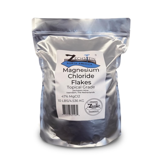[BRSREZITDJ6QGCD3] Authentic Zechstein Inside Bulk Magnesium Flakes: Magnesium Chloride Flakes for Baths | Pure, Organic, Transdermal Elemental Magnesium - 10 LB Bag