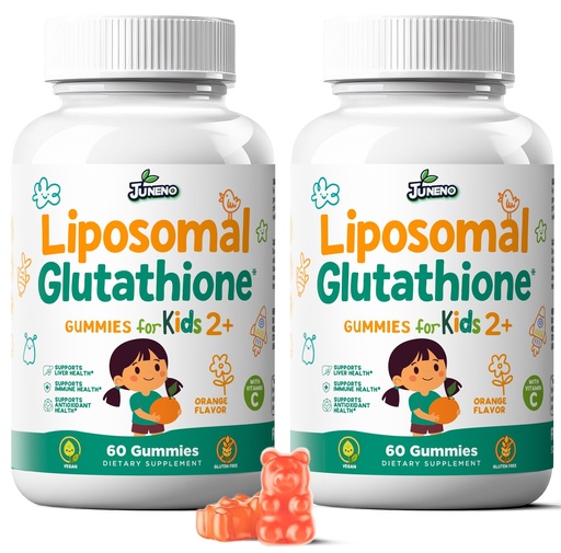 [BRSRYYD6OZ6WCFY3] Liposomal Glutathione Gummies for Kids - Vitamin C Supplement for Healthy Immune Support Antioxidants & Detox - Sugar Free Vegan Non GMO