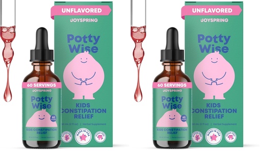 [BRSRGZYYAECQMFL4] JoySpring Potty Wise – Gentle Digestive Support for Kids – Promotes Healthy Digestion with Senna & Elderberry – Vegan, Gluten-Free, Sugar-Free (2 fl oz) 60 Servings (Pack of 2)