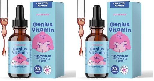 [BRSRGZYYBEJRYFYY] JoySpring Kids B Complex | Vitamin B Complex Liquid Drops with Elderberry, Zinc & Vitamin C | Support for Overall Wellness (1 fl oz) 30 Servings (Pack of 2)