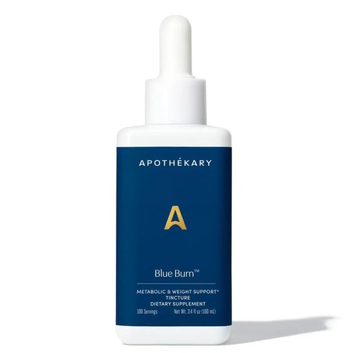 [BRSREY33CIHBOYLJ] Apothékary Blue Burn Herbal Supplement Liquid Drops, Metabolism and Weight Management Support, Clinically-Tested, Made in the USA, 3.4 Fl Oz, 100 Servings